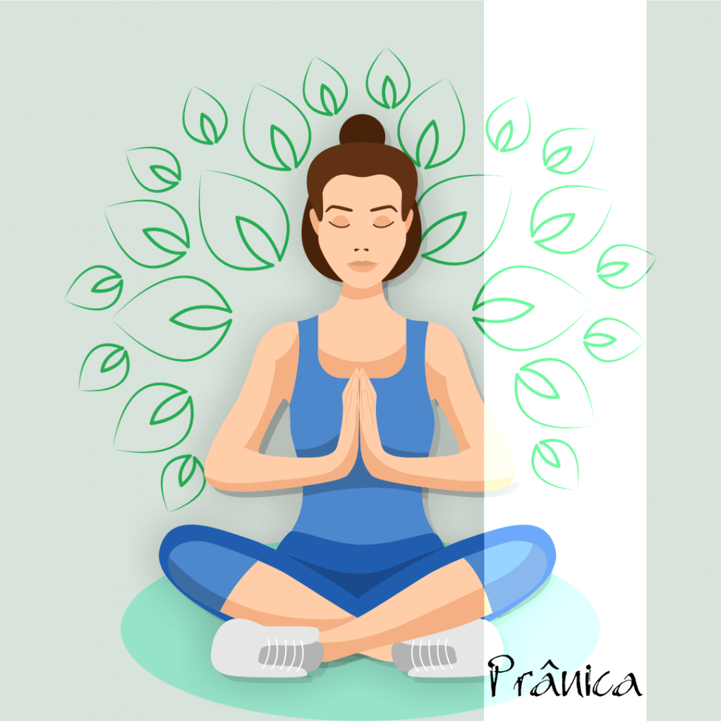 imagem de uma pessoa em posição de meditação